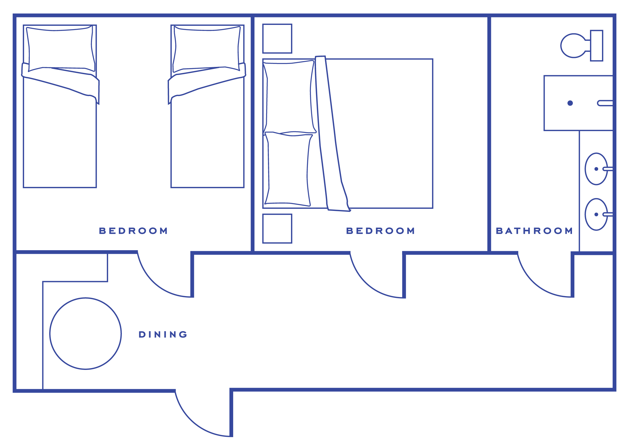 Grandiosa Floor Plan | Hotel Lulu in Roundtop Texas